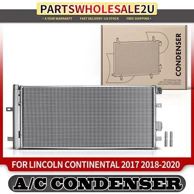 Condensador de aire acondicionado con receptor secador y soporte para Lincoln Continental V6 2,7 L 3,0 L Foto 1 de 4