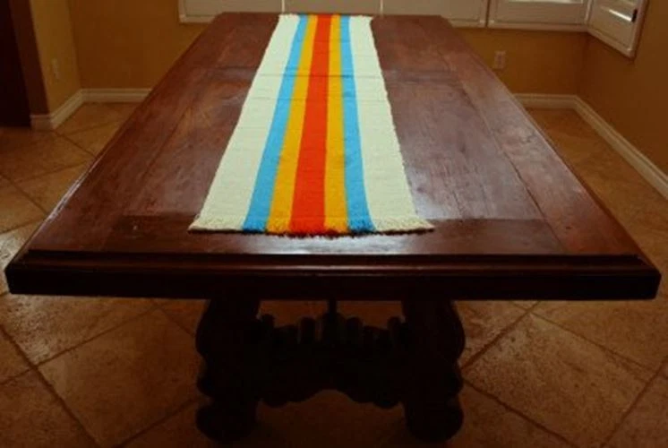 Multicolored Mexican Table Runner 69" x 14.5" - Image 1 of 1