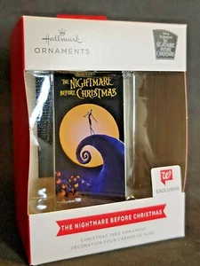 Disney Nightmare Before Christmas Hallmark Ornament 2021 VHS Red Box Walgreens - Picture 1 of 4