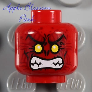 NEW Lego Ultra Agents MINIFIG HEAD Red Infearno Monster Yellow Alien Eyes 70162 - Picture 1 of 1