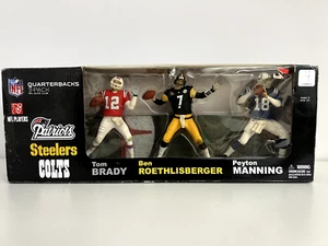 Tom Brady Peyton Manning NFL McFarlane Figure Quarterback Elite Pack Patriots - Bild 1 von 2