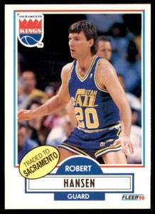 1990-91 Fleer Cards Robert Hansen (100) Basketball Cards #186