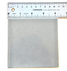 Huntington Pacific Ceramic TILE 4.25" x 4.25" Grey G702 Made in USA 1990s VTG - Picture 1 of 8