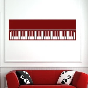 Pegatina de arte de pared para teclado piano instrumento musical instrumento (AS10151) - Imagen 1 de 2