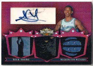 Nick Young 2007-08 Topps Triple Threads RC Patch Auto 1/9 Jersey Number 1/1 - Picture 1 of 2