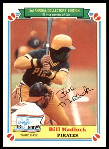 1983 Topps Drake's Big Hitters Bill Madlock Pittsburgh Pirates #15