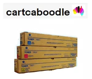3 GENUINE KONICA MINOLTA TN321 Colour Toners - CMY - BizHub C224 C284 C364 C224e - Picture 1 of 2