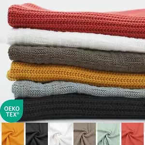 Carly Thick Cotton Knitted Jumper Sweater Cardigan Soft Fabric OEKO TEX Material - Picture 1 of 31