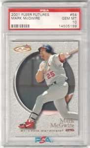 MARK McGWIRE 2001 Fleer Futures #54 PSA 10 GEM MINT - CARDINALS - Picture 1 of 2