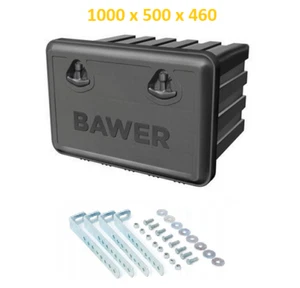 LKW Staukasten Bawer 1000x500x460 +HALTERUNGEN Werkzeugkasten Staubox Anhänger - Bild 1 von 6