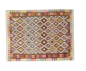 Super Kelim Kilim Afghan Orientteppiche ( 250 x 192 cm) Handgewebt Top - Bild 1 von 8