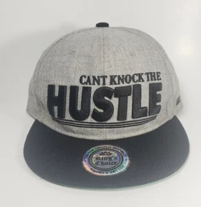 Kings Choice 'You Can't Knock The Hustle' Black SnapBack Hat Basketball Logo - Picture 1 of 10