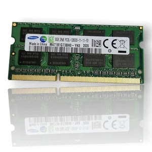 Samsung 8GB DDR3 2RX8 PC3L-12800S-11-11-F3 RAM Speicher 1.35V Notebook - Bild 1 von 2