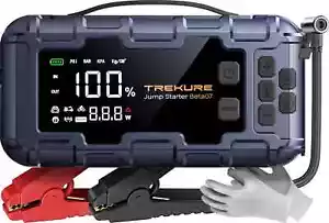 10-In-1 Car Battery Jump Starter with Air Compressor 6000A 160PSI 45W Charger, C - Picture 1 of 6