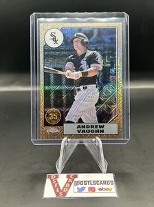 2022 Topps Chrome - ANDREW VAUGHN SILVER MOJO #T87C-9 Chicago White Sox - Picture 1 of 3