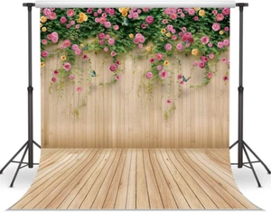 Spring Flower Wall Backdrop Mothers Day Background Floral Backdrops 10X10Ft 8909 - Picture 1 of 7