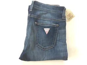Guess Women’s Flex Cigarette Mid Rise Straight Leg Abbot Wash Size 27 - Picture 1 of 10