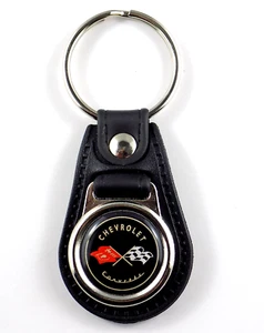 CHEVROLET CORVETTE KEY FOB CHAIN RING PATCH PIN V8 CHEVROLET C5 C6 C7 C8 RACING - Imagen 1 de 2