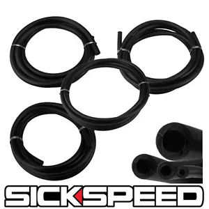 3 METER SILICONE HOSE KIT SET FOR ENGINE BAY DRESS UP 4MM 6MM 8MM 12MM BLACK P6 - Picture 1 of 1