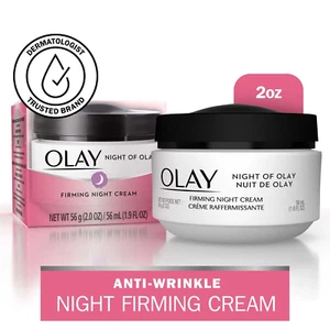 Skin Care Firming Night Cream Facial Moisturizer, 1.9 Fl Oz - Picture 1 of 12