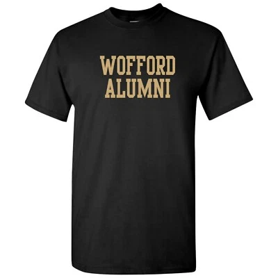 Camiseta universitaria Wofford Terriers Basic Block Alumni - Negra Foto 1 de 4