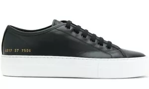 Neu Common Projects Trainer schwarz 4017 Turnier niedrige Supersohle flache Frau - Bild 1 von 5