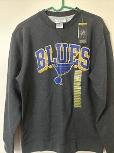 St. Louis Blues Champion Crewneck Sweatshirt Adult Medium Gray Pullover NHL New - Picture 1 of 4