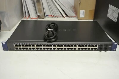 NETGEAR GS748T-400NAS V4 48 PORT GIGABIT SMART NETWORK SWITCH 4xSFP FREE SHIP! - Image 1 of 4