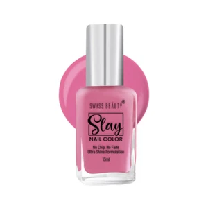 Swiss Beauty Slay Nail Color Ultra Shine Formulation -13 Perfect Pink(13ml) - Picture 1 of 3