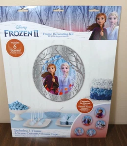 Frozen 2 Wall Frame Decorating Kit Scene Cutouts Party Supplies New - Picture 1 of 5