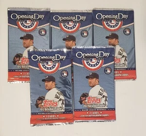 LOT OF 5 2012 Topps Baseball Opening Day Baseball Trading Cards Packs 7 Per - Picture 1 of 1