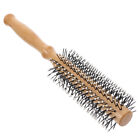 Round Boar Bristle Hair Brush for Styling and Straightening - Ergonomic Design