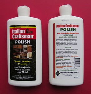 Granite and Marble Polish Italian Craftsman Polish 1-16 OZ Bottle FREE SHIPPING
