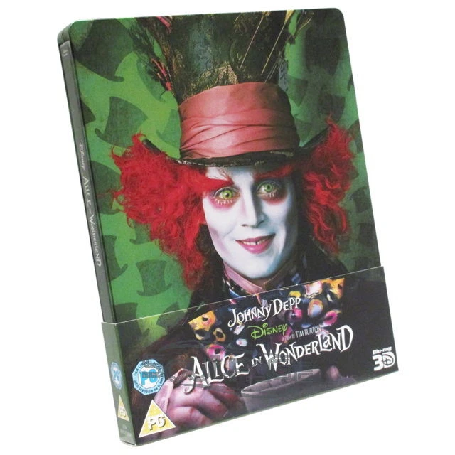 Alice in Wonderland (2010) (3D) [Steelbook] (ohne dt. Ton) [Blu-ray] NEU /sealed - Bild 1 von 4
