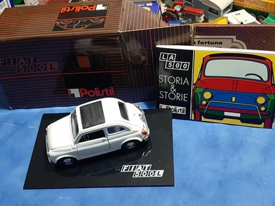 FIAT 500 L BIANCA POLISTIL NUOVA SCALA 1:25 AUTO IN SCATOLA ORIGINALE E LIBRETTO - Immagine 1 di 4