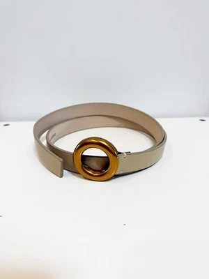 Designer Country Road Size S Hip Cream Leather Chic Women's Belt - image 1 of 3