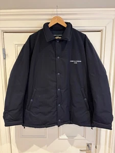 Comme des Garcons Homme Down Filled Navy Coaches Jacket Large - Picture 1 of 6