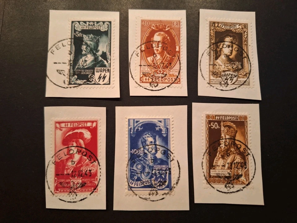 Feldpost 2. WK, Belgien,Flämische Legion IX-XIV, Briefstücke - Bild 1 von 1