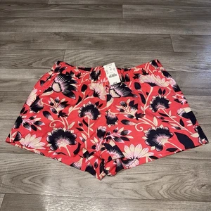 J.Crew Boardwalk Pull On Shorts -NWT Women's Size 4 Inseam 3" Floral Tropical 🌺 - Picture 1 of 12