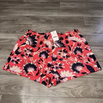 Pantalones Cortos J.Crew Boardwalk Pull On - Nuevos con Etiquetas Para Mujer Talla 4 Entrepierna 3" Floral Tropical 🌺 Foto 1 de 4