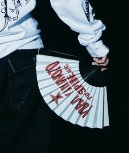 SUPREME / Y's Yohji Yamamoto Folding Fan w Box & Sleeve• Japanese Artisan• New - Picture 1 of 10