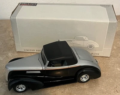 1937 Chevrolet Cabriolet Street Rod Die Cast Metal Bank Liberty Classics - Image 1 of 4