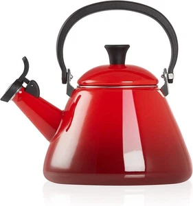 Le Creuset Kone Kettle 1.6 L Whistling Stovetop Cherry Red  - Picture 1 of 6