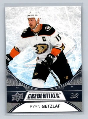 2021-22 Upper Deck Credentials #33 Ryan Getzlaf Anaheim Ducks - Image 1 of 2