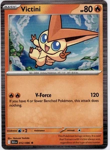 Victini - 012/086 - Holo Rare - Pokemon Black Bolt ENG - Picture 1 of 1