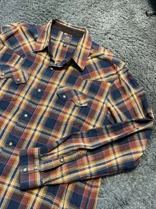 Moonshine Spirit Brad Paisley Pearl Snap grande multicolore flanella manica lunga - Foto 1 di 15