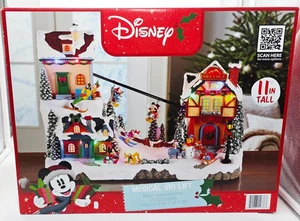 Disney Mickey Mouse & Friends 11" Musical Skilift Weihnachtsdorf 2025🎄NEU - Bild 1 von 5