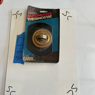 Nuevo de Lote Antiguo Carol CG9295 Termostato 195° Alta Temperatura Muscle Car Motor V8 Pieza De Colección Foto 1 de 4