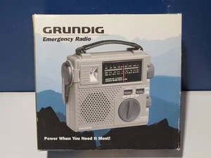 NEW ~ Grundig FR-200 Emergency Radio AM/FM/SW 1,2 World Band Receiver ~Red - Picture 1 of 6
