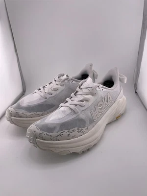 Zapatos HOKA Speedgoat 6 para mujer talla 7,5 blanco gris trail running malla Vibram Foto 1 de 4